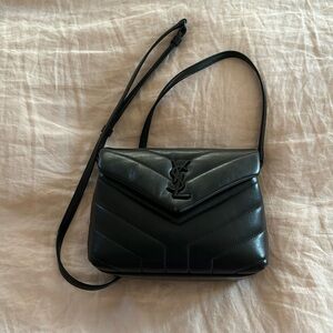 YSL Mini Lou black on black